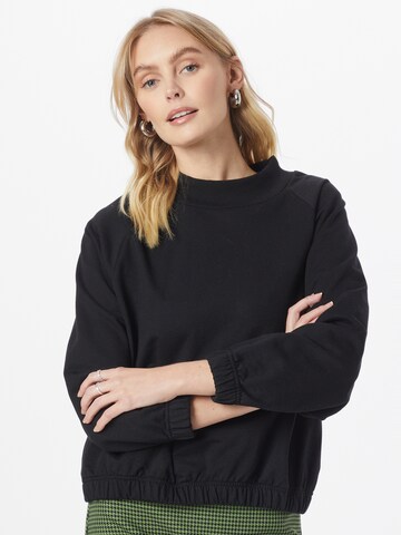 Sweat-shirt Degree en noir : devant