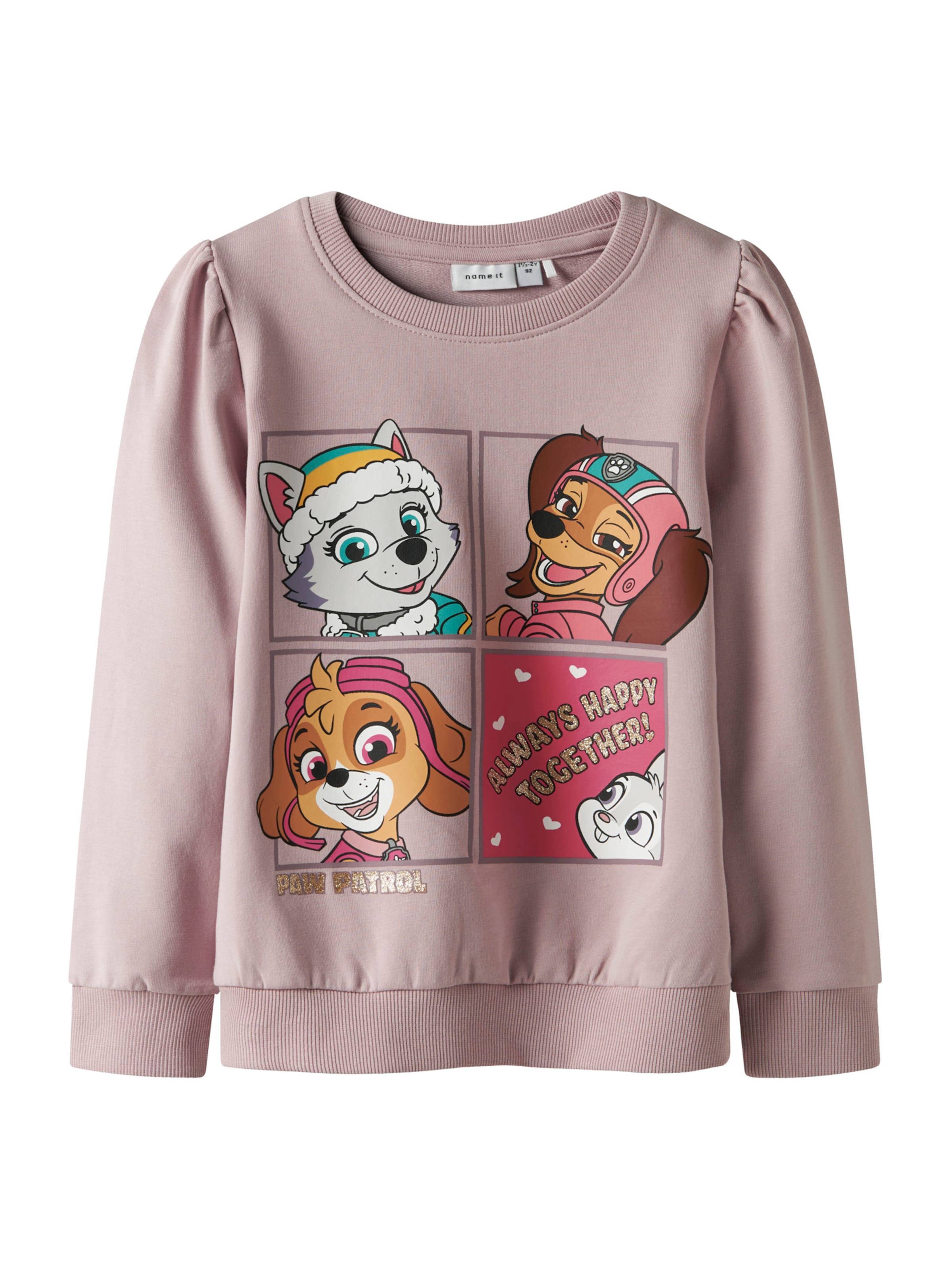 NAME IT Mikina 'NMFJOSE PAW' - Fialová: predná strana