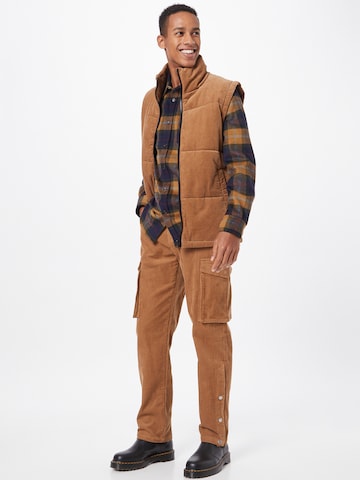 ABOUT YOU Limited Regular Trousers 'Noel' in Brown