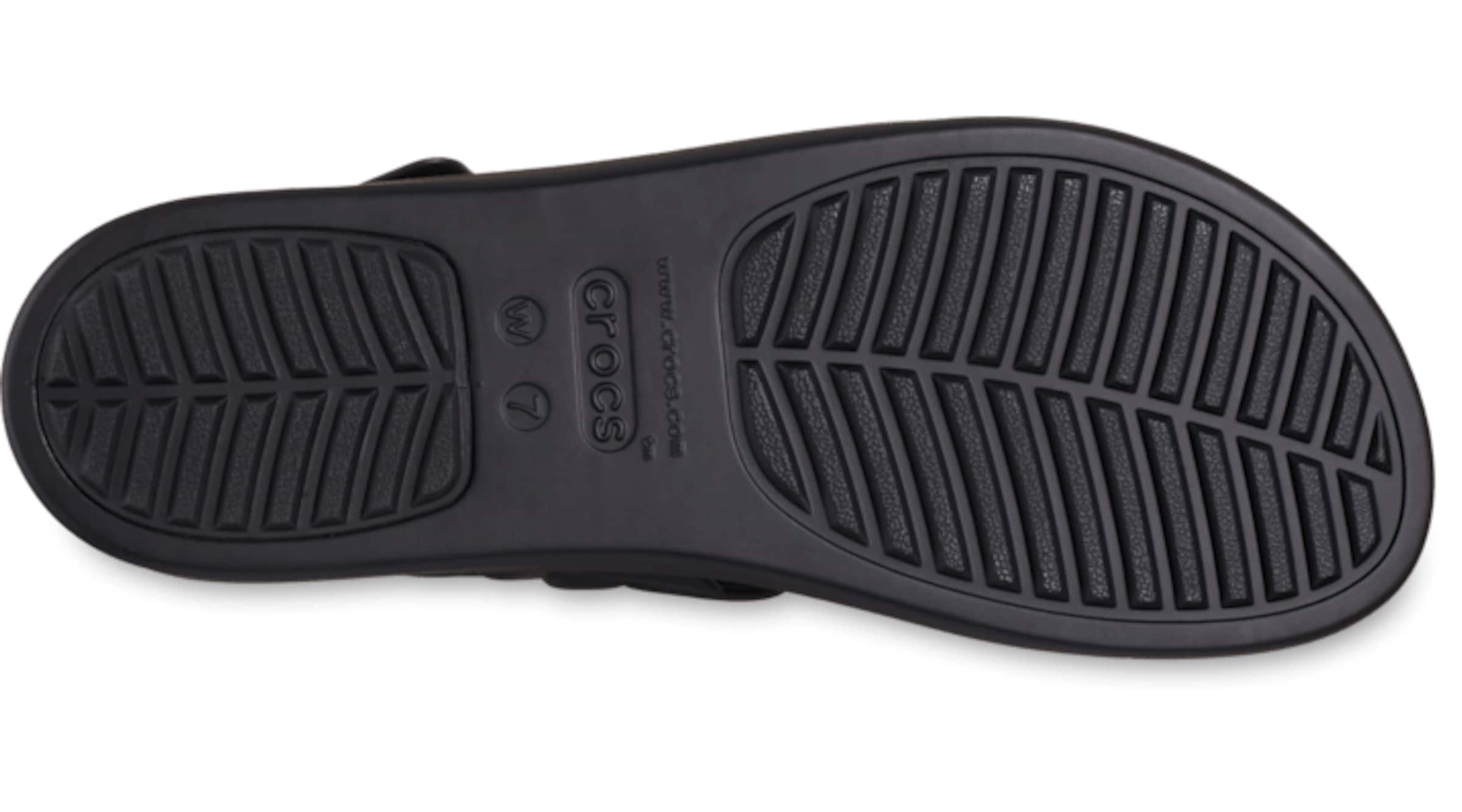 Crocs Remmisandaalit 'Brooklyn' värissä musta