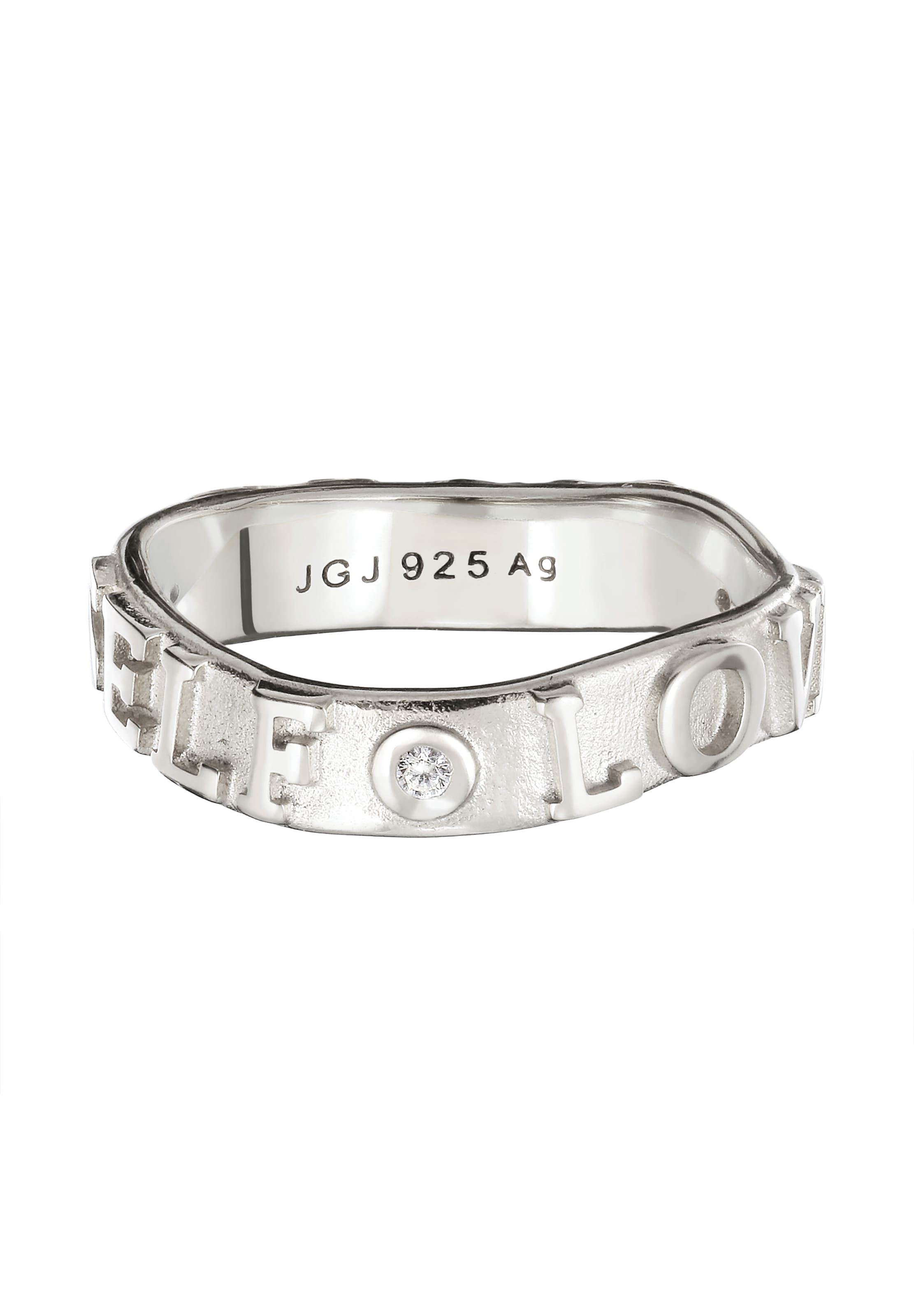 ELLI Ring 'LOVE' in Silver
