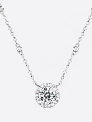 LanLiviaLančić 'Star Halo Moissanite Necklace' - srebro boja