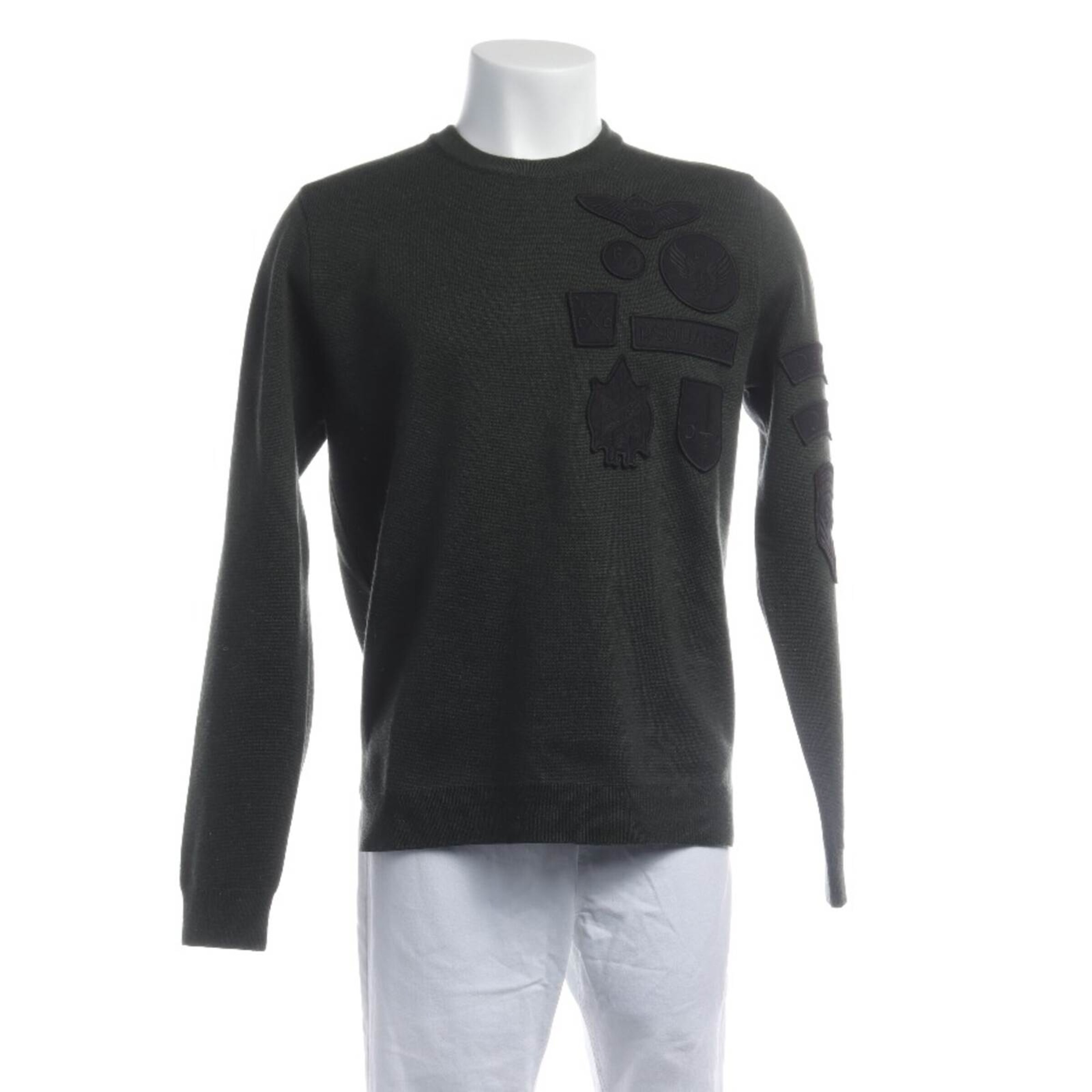 DSQUARED2 Pullover Strickjacke M in Grün ABOUT YOU
