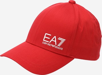 Casquette EA7 Emporio Armani en rouge : devant