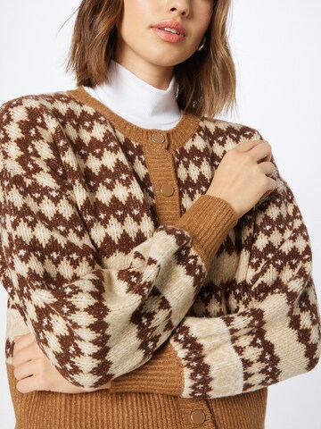 ONLY Knit Cardigan in Brown