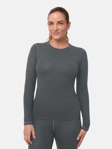 DANISH ENDURANCE Functioneel shirt 'Core Merino Baselayer' in Grijs: voorkant