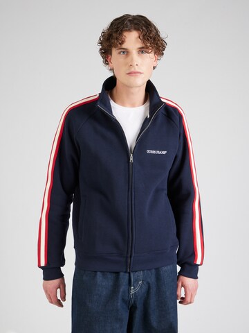Giacca di felpa di GUESS JEANS in blu: frontale