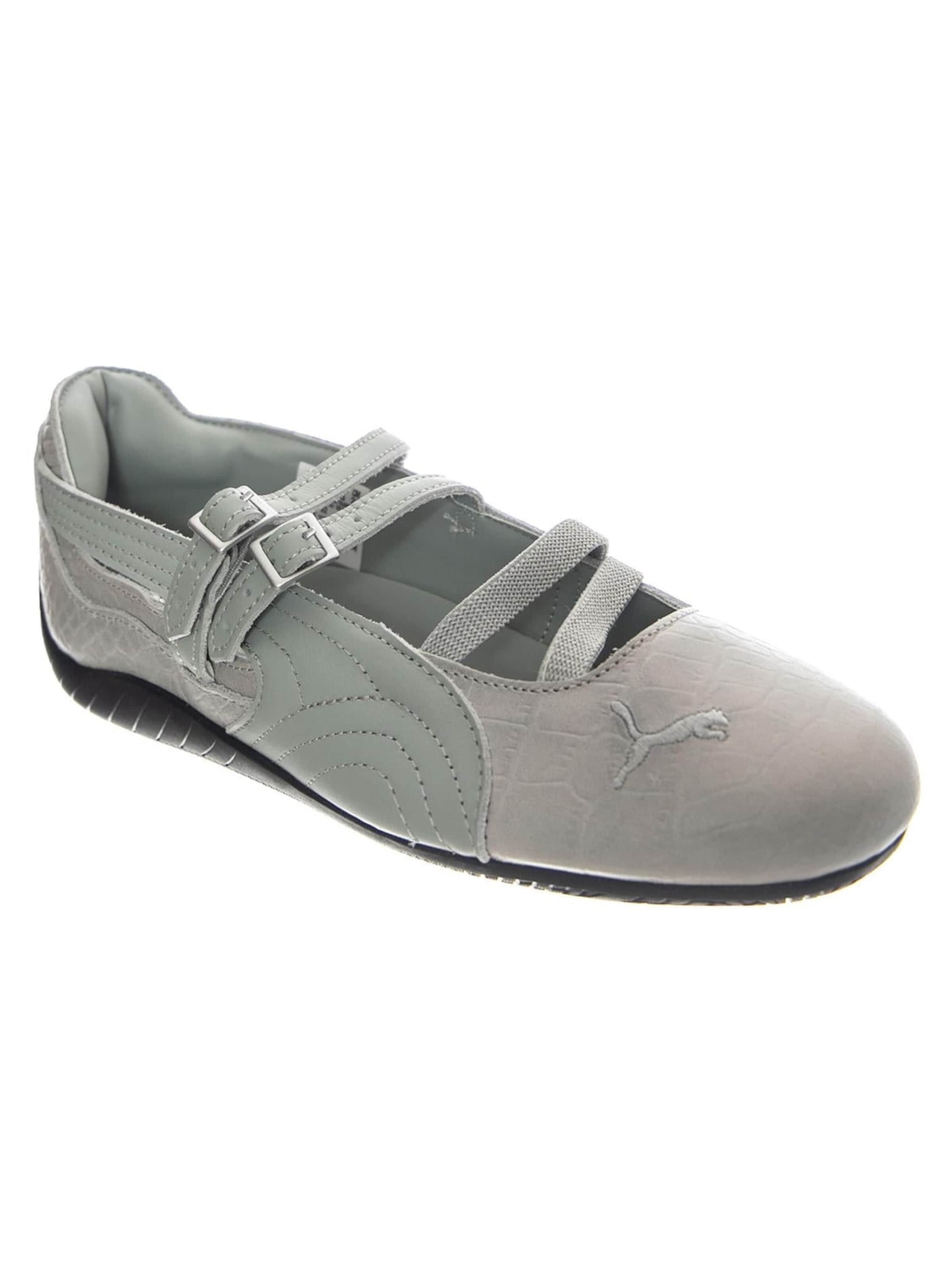 PUMA Athletic Lace-Up Shoes 'Speedcat Ballet Croc Grey' in Grey: front