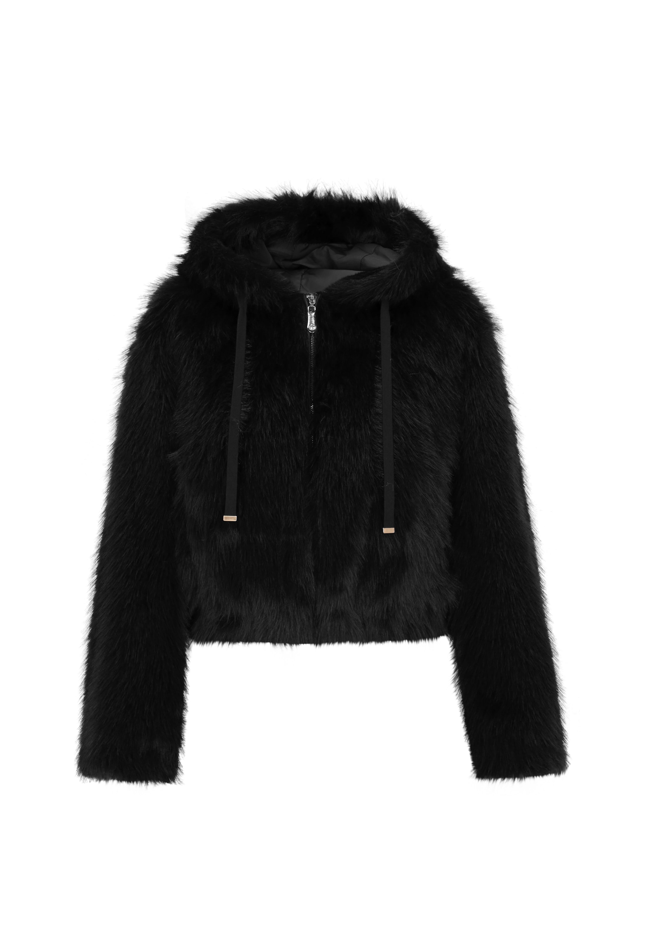 faina Between-season jacket in Black: front