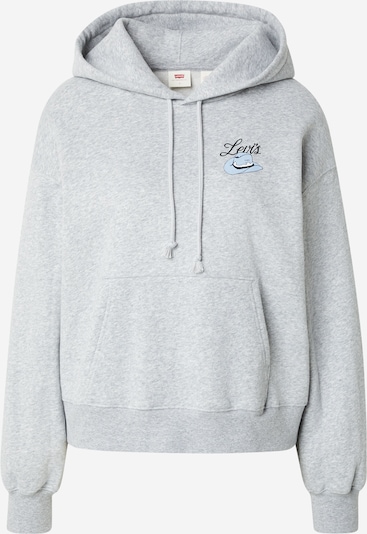 XS dydžio Megztinis be užsegimo 'GR Everyday Hoodie 2.0' iš LEVI'S ®, spalva – šviesiai mėlyna / šviesiai pilka / juoda, Prekių apžvalga