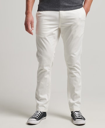 Superdry Slim fit Chino Pants in Beige: front