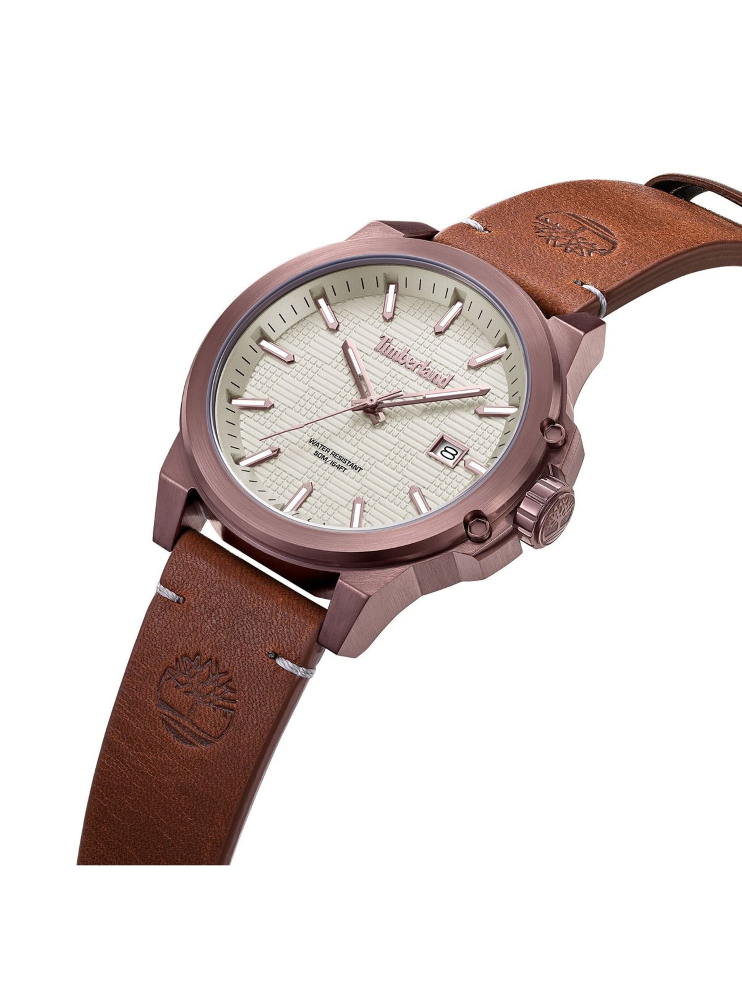 TIMBERLAND Analog Watch 'Mohegan' in Brown
