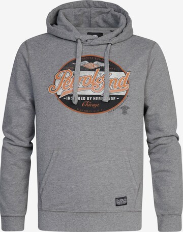 Petrol Industries Sweatshirt 'Ashland' in Grijs: voorkant