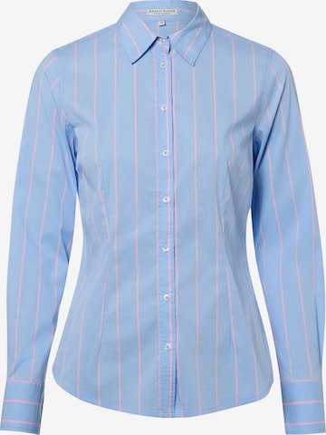 Marie Lund Blouse in Blue: front