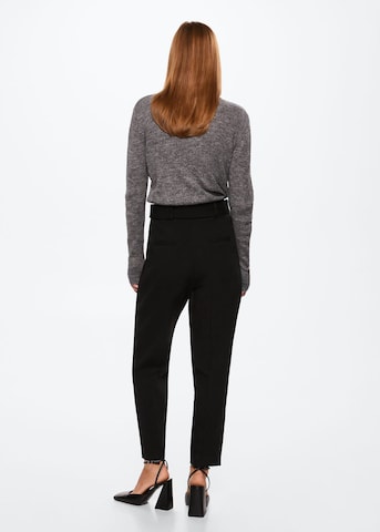 MANGO Regular Pleated Pants 'Manuel' in Black