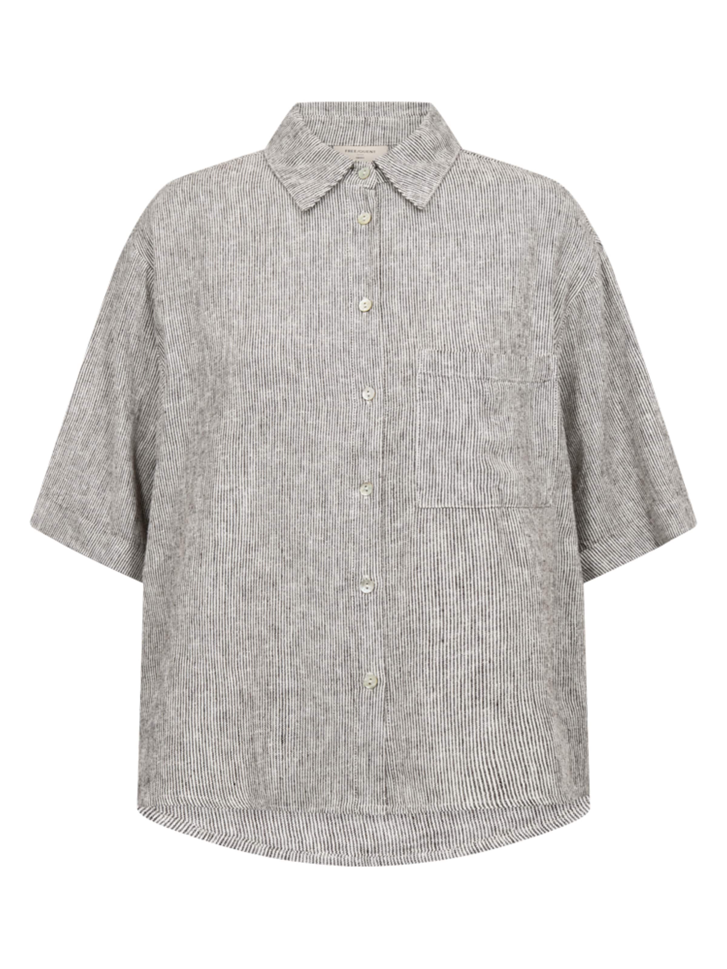 Freequent Blouse 'FQLAVA-shirt Coffee Bean' in Brown: front