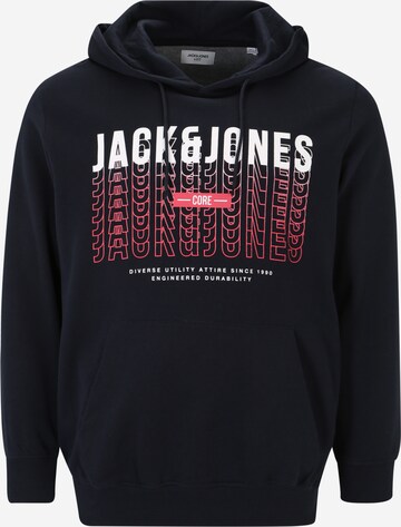 Jack & Jones Plus Sweatshirt 'CYBER' in Blau: predná strana