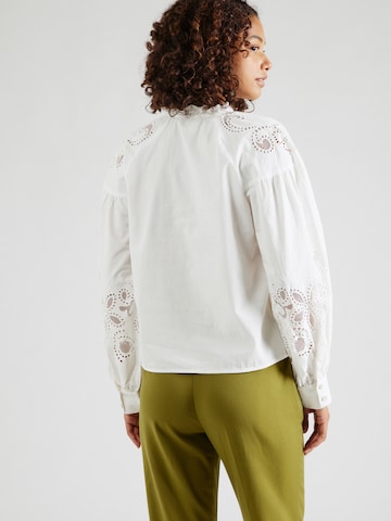 VILA ROUGE Блуза 'FAYE' в бяло