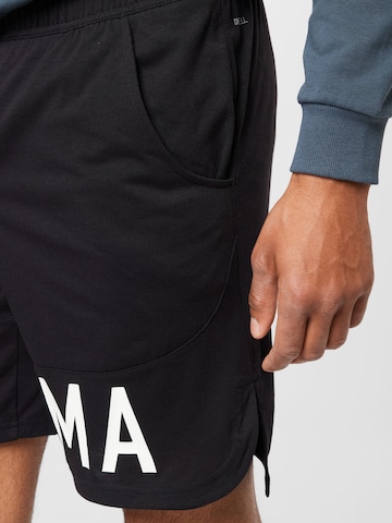 PUMA Regular Sportshorts in Schwarz