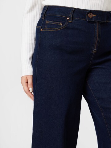 Zizzi Wide Leg Jeans 'CHAR' in Blau