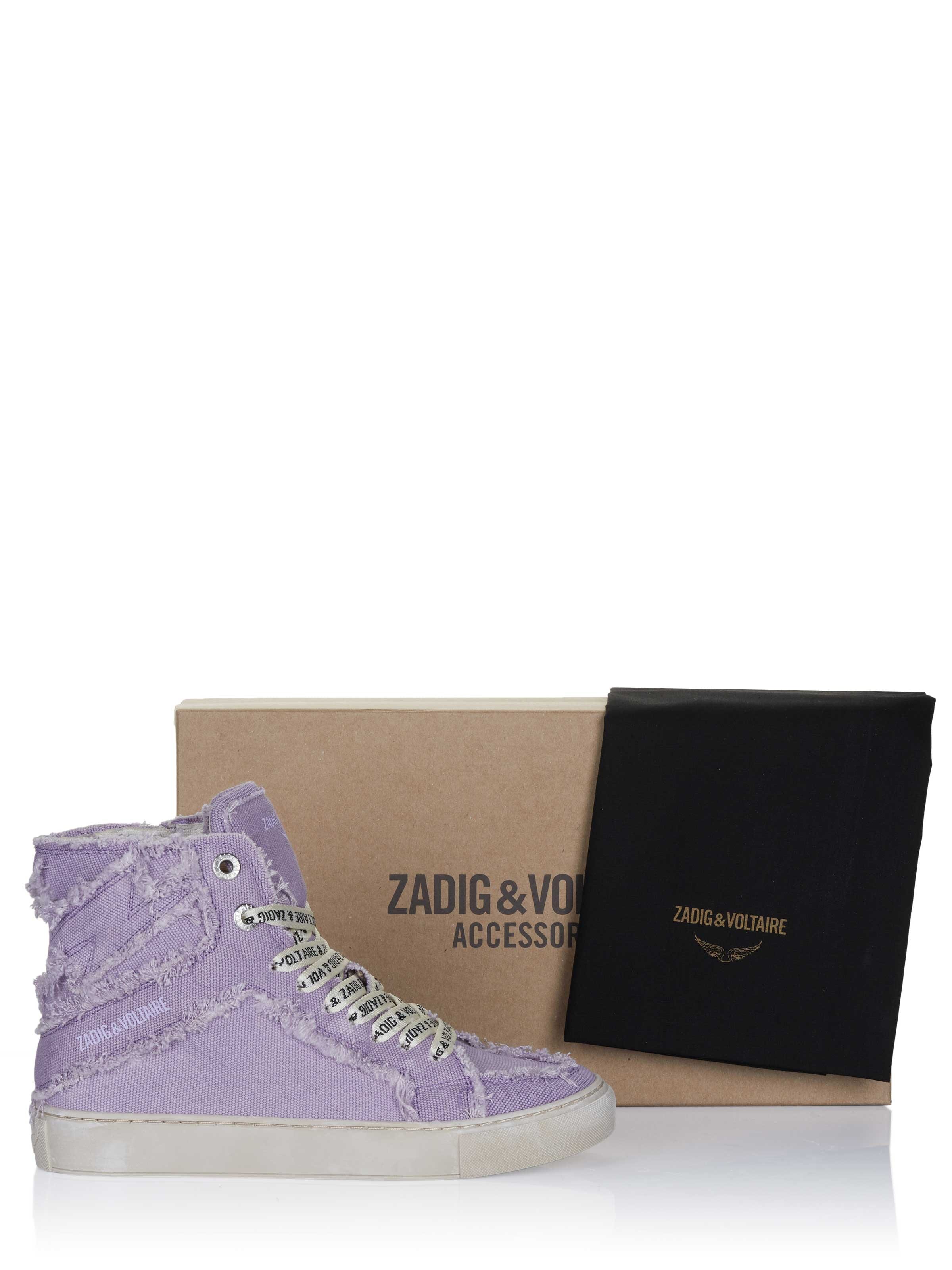 Sneaker alta 'Zadig & Voltaire HIGH FLASH CANVAS Sneaker lila' di Zadig & Voltaire in lilla