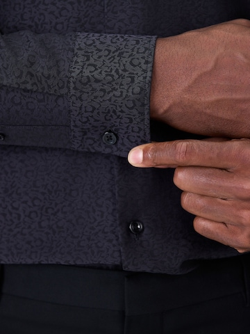 Next Regular fit Button Up Shirt in Black