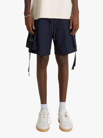 DARK LABEL Regular Broek in Blauw: voorkant