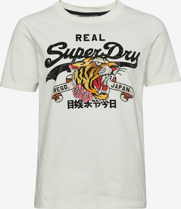 T-shirt Superdry en blanc : devant