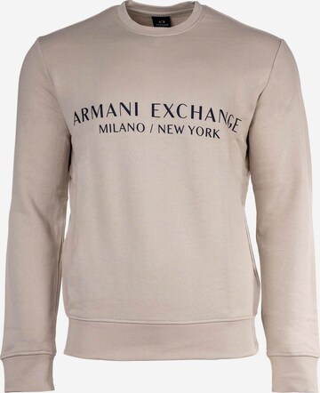 ARMANI EXCHANGE Sweatshirt in Beige: voorkant
