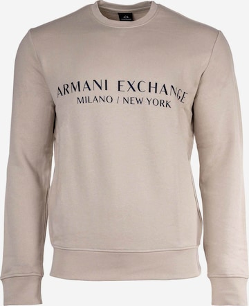ARMANI EXCHANGE Sweatshirt in Beige: voorkant