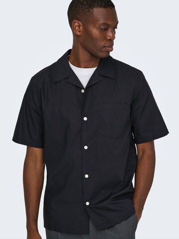 Only & Sons Regular fit Overhemd in Zwart
