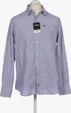 NAPAPIJRI Button Up Shirt in L in Blue: front