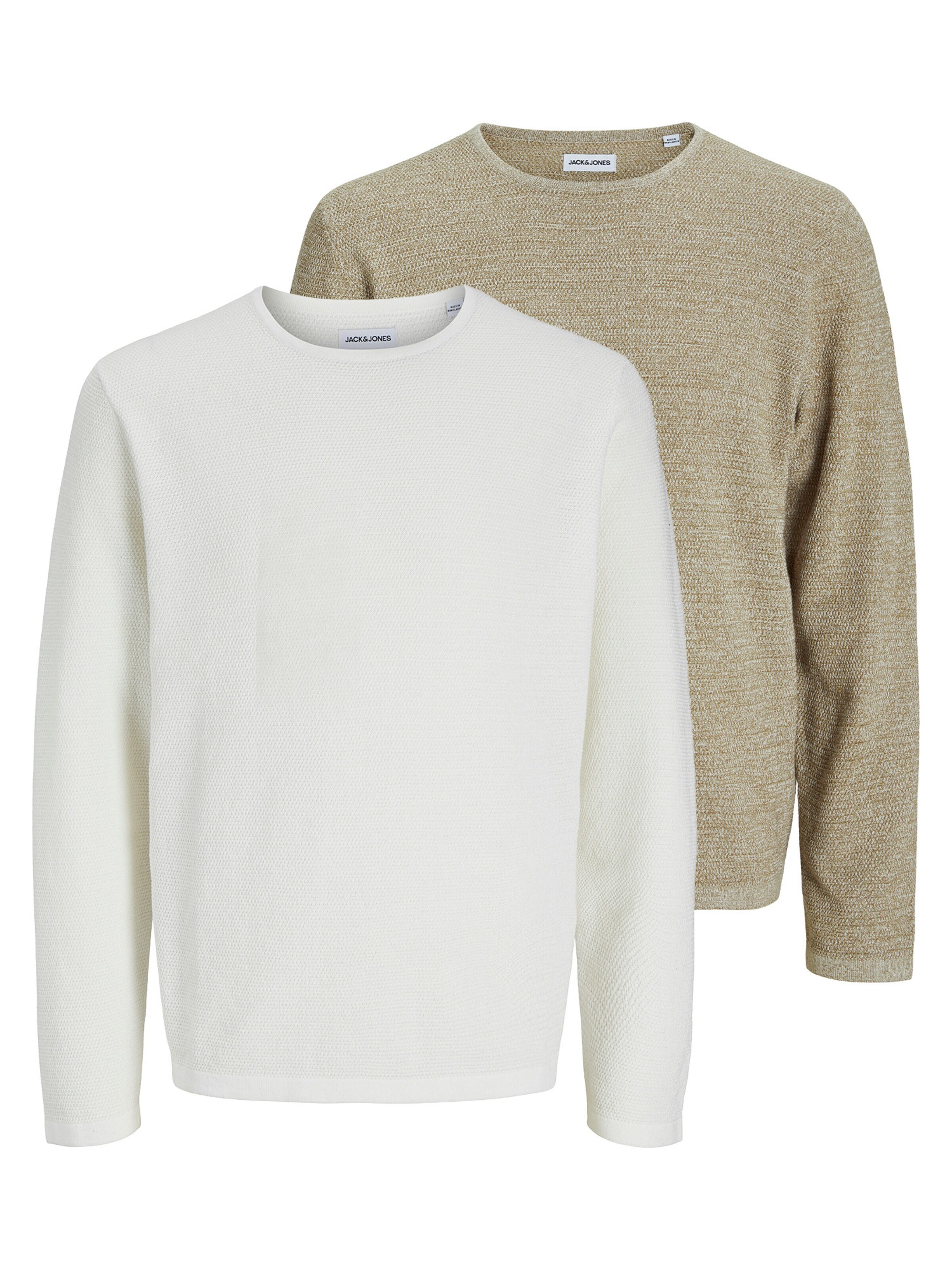 JACK & JONES Sweater 'George' in Beige: front