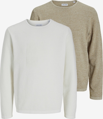 JACK & JONES Sweater 'George' in Beige: front