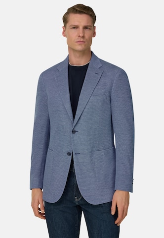 Coupe regular Veste de costume Boggi Milano en bleu : devant