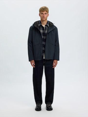 SELECTED - Chaqueta funcional 'SLMFOREST' en azul