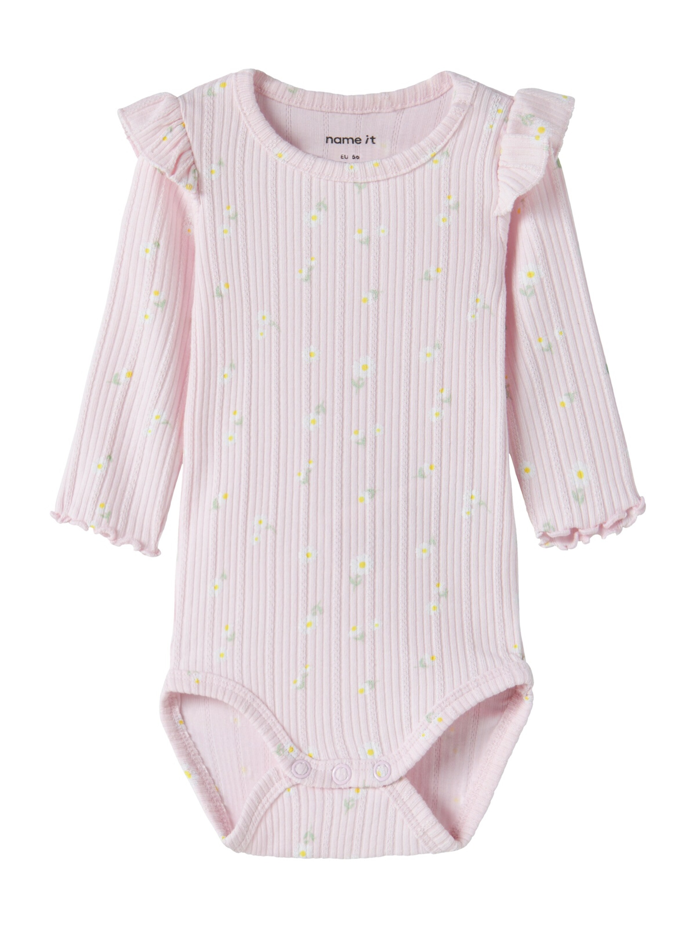 NAME IT - Macacão/Body 'NBFJELLY' em rosa: frente