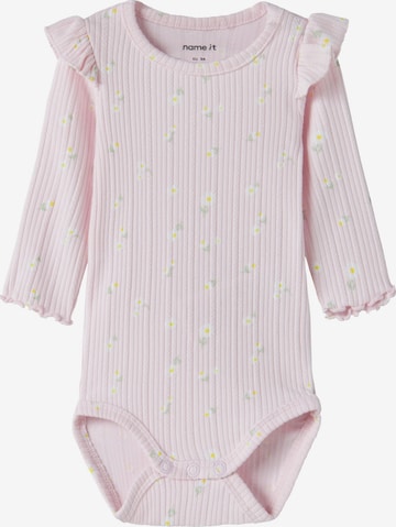 NAME IT - Macacão/Body 'NBFJELLY' em rosa: frente
