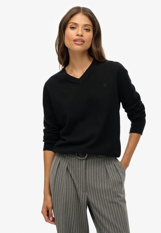 Superdry Trui in Zwart: voorkant