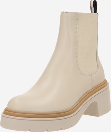 Chelsea Boots 'Carol' BOSS en blanc : devant