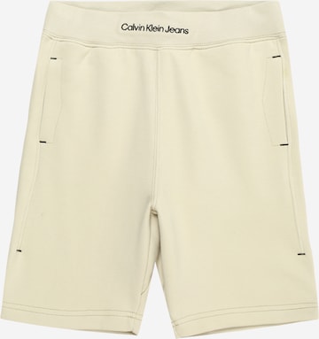 Calvin Klein Jeans - regular Pantalón en beige: frente