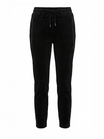 Zhrill Slim fit Pants 'ZHCHIARA CASUAL SOFT CORD' in Black: front