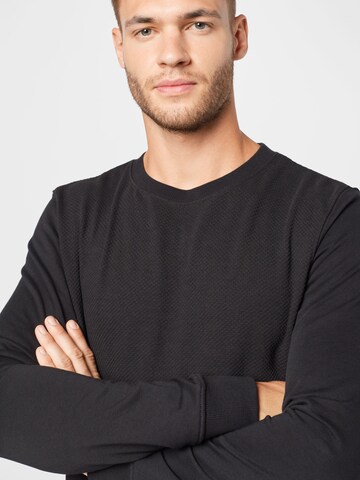 TOM TAILOR DENIM Sweatshirt in Black