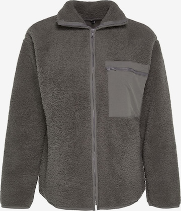 Veste en polaire Trendyol en gris : devant