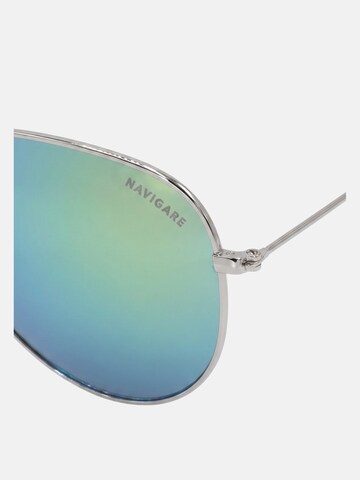 Occhiali da sole 'Occhiali da Sole Navigare Aviator Calibro 58 - Protezione UV Cat.3' di Navigare in giallo