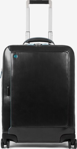 Piquadro Cart 'Blue Square' in Black: front