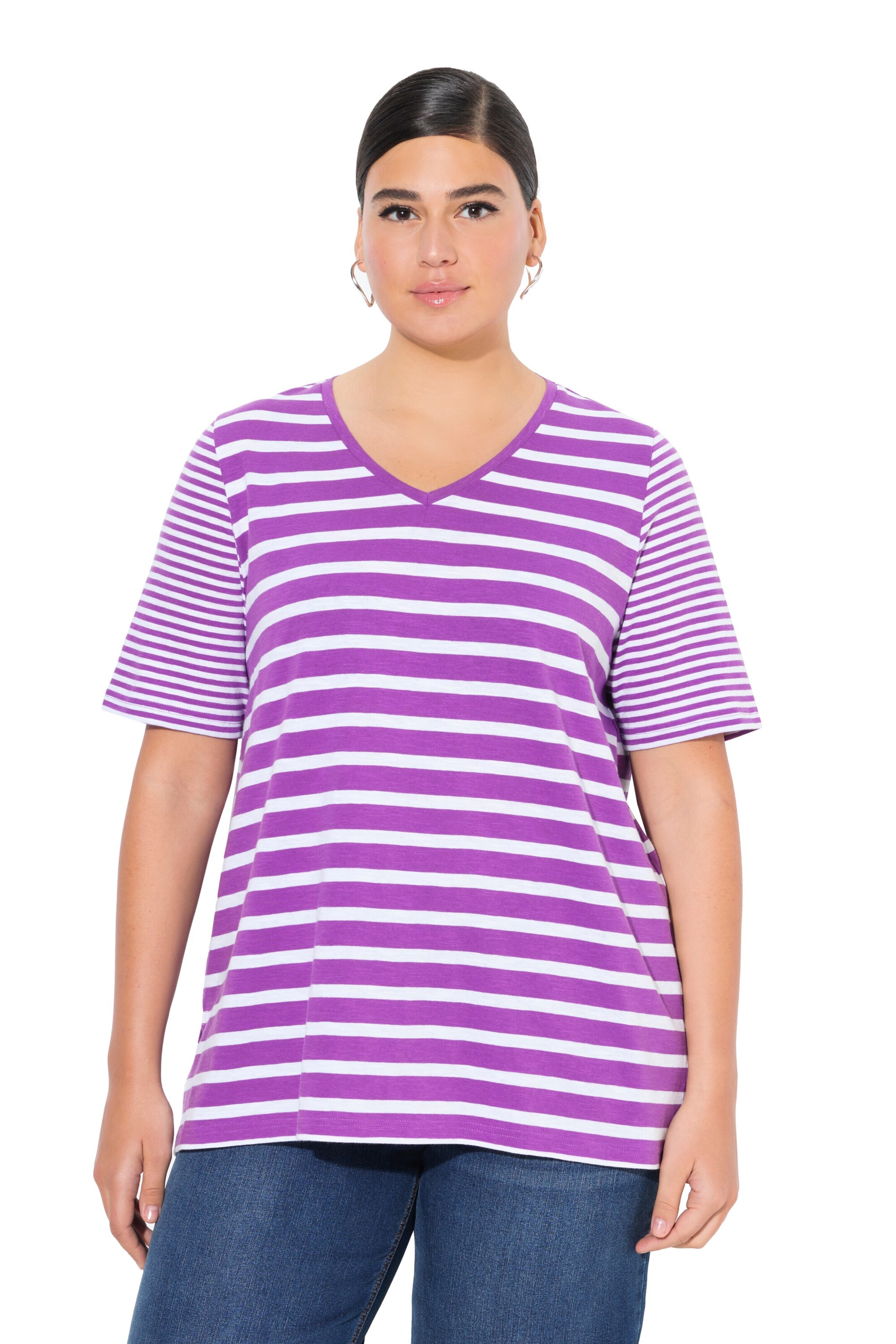 Ulla Popken Shirt in Purple: front