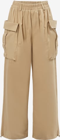 Influencer Wide Leg Gargohousut värissä ruskea: etupuoli