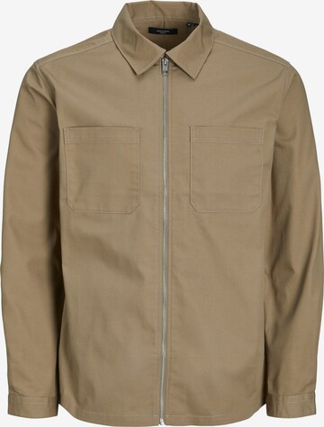 JACK & JONES Prehodna jakna | rjava barva: sprednja stran
