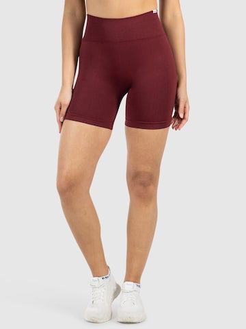 Smilodox Skinny Sportbroek 'Amaze Ultra' in Rood: voorkant